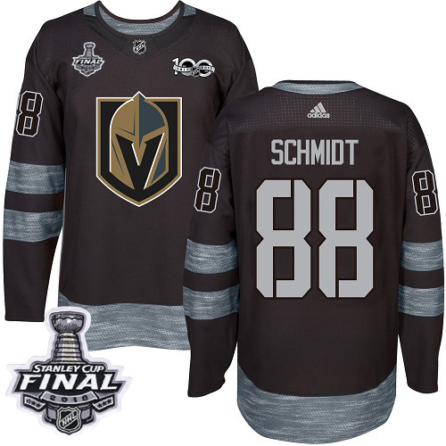 Adidas Golden Knights #88 Nate Schmidt Black 1917-100th Anniversary 2018 Stanley Cup Final Stitched NHL Jersey
